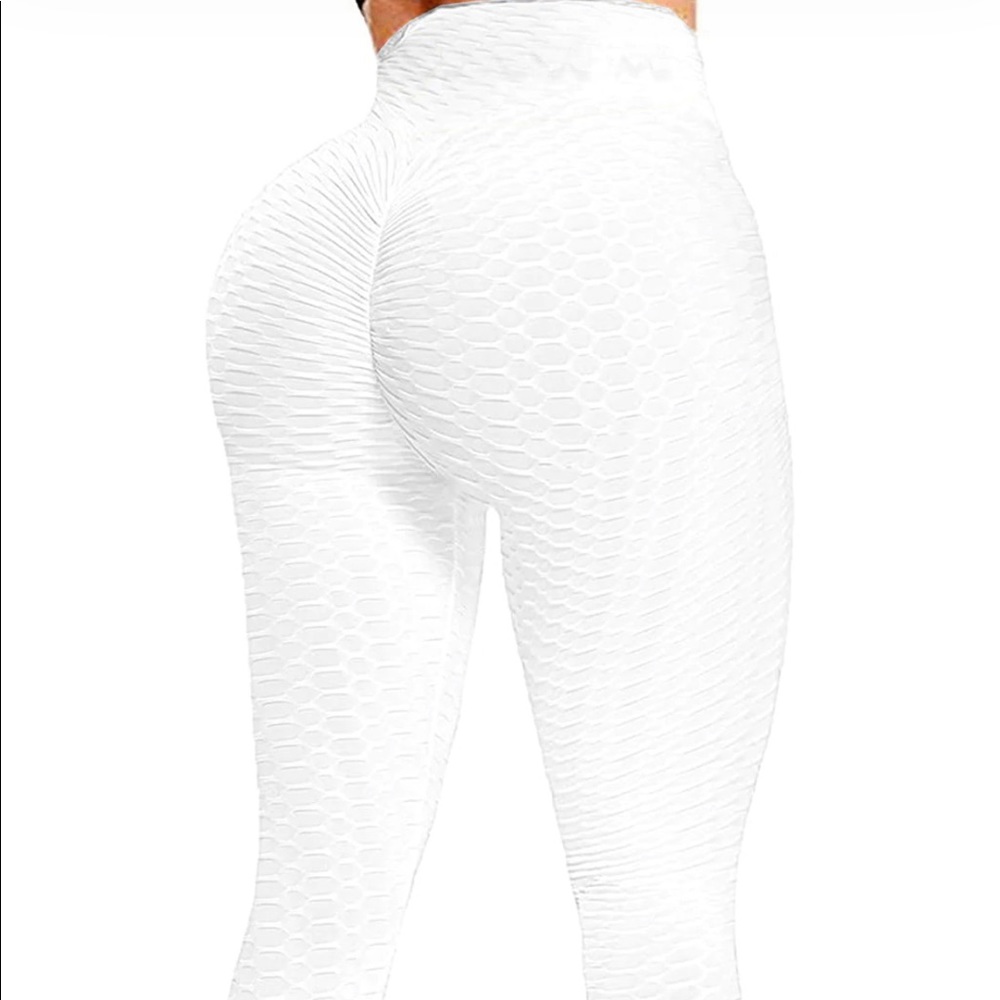 high-waist bombalift white leggings